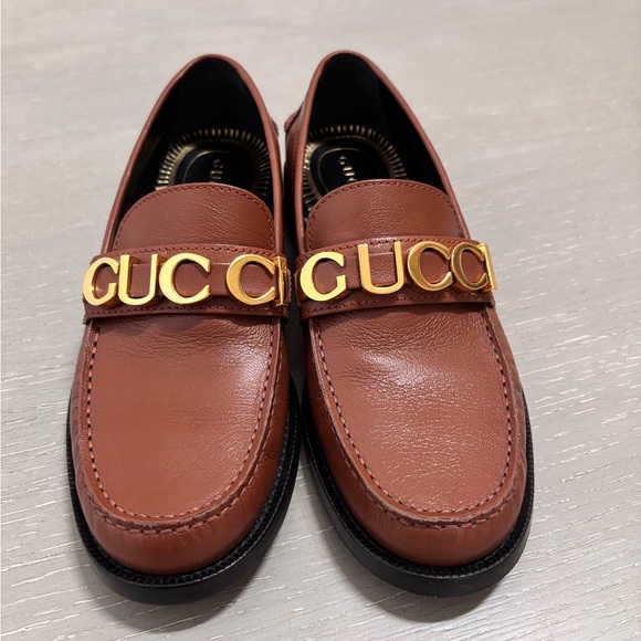 Gucci Leather Loafer 38 Ladies' Brown - Picture 1 of 6
